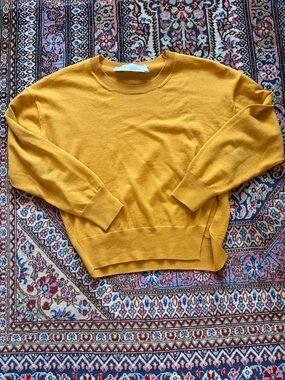 IRO Mustard Yellow Crewneck Sweater